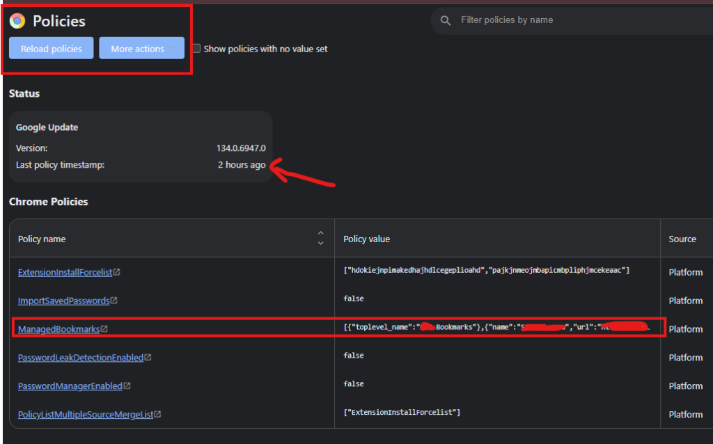 policy chrome intune