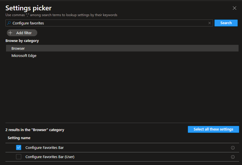 ms settings endpoint