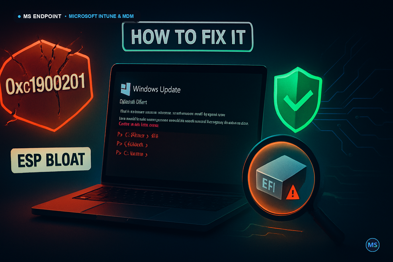 Dismantling 0xc1900201: Deep Dive into EFI Bloat & Windows Update Remediation at Scale