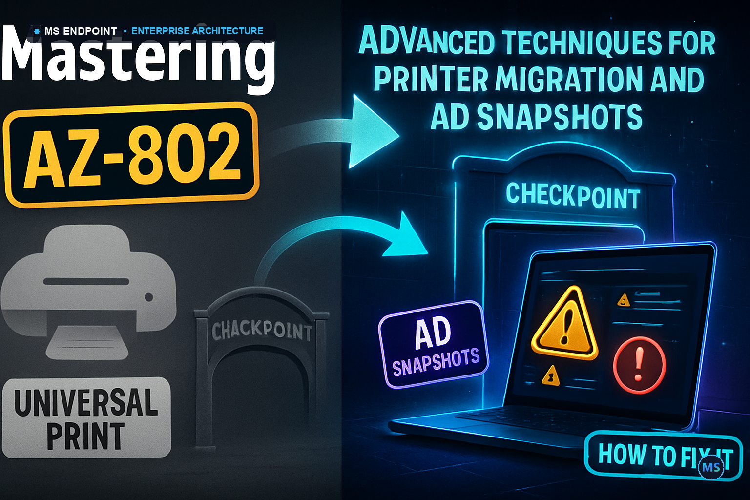 Mastering AZ-802: Advanced Techniques for Printer Migration and AD Snapshots